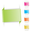 Origami paper banner. Illustrator 8. Easy color change.