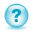 QUESTION MARK Web Button (faq support hotline customer service)