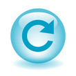 REPLAY - REFRESH Web Button (video watch icon media player view)