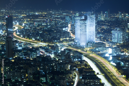 Photo: Tel Aviv Skyline at Night Tel Aviv Skyline at Night