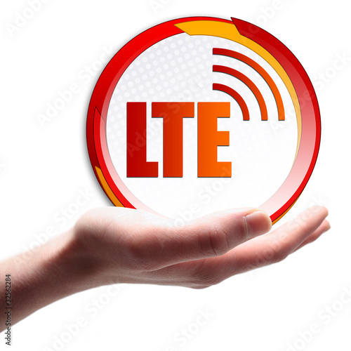 Foto: LTE Button, Icon LTE Button, Icon