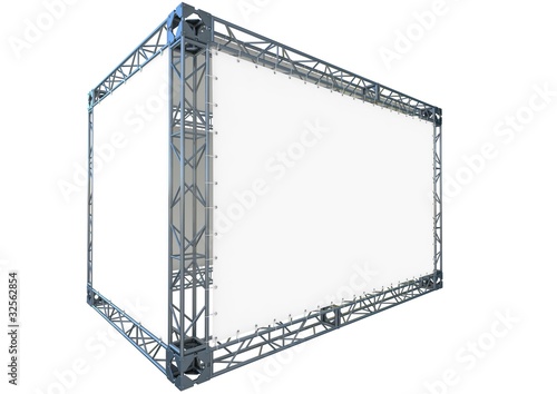 Illustration: banners on truss banners on truss