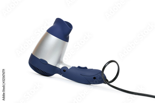 Photo: Hairdryer On White Hairdryer On White