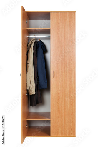Photo: wardrobe with clothes wardrobe with clothes