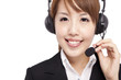 Smiling businesswoman and Customer Representative Smiling businesswoman and Customer Representative