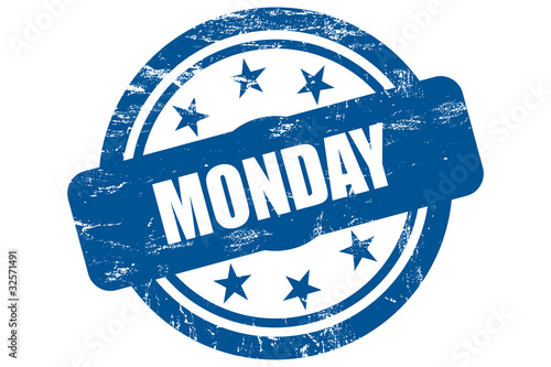 Illustration: Sternen Stempel blau MONDAY Sternen Stempel blau MONDAY