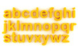 3d colorful letter, on white background 3d colorful letter, on white background