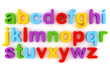 3d colorful letter, on white background