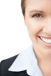 Cropped image of a smiling business woman