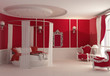 Furniture in luxury bedroom