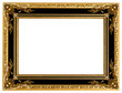 Picture gold frame with a decorative pattern