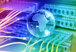 shot of network cables and servers in a technology data center
