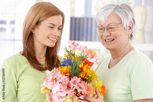 Photo: Affectionate greeting at Mother's day Affectionate greeting at Mother's day