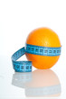 Orange Fruit with measurement