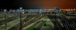 Rangierbahnhof Maschen bei Hamburg bei Nacht Panorama