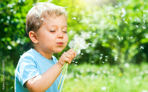Photo: Boy With Dandelion Boy With Dandelion
