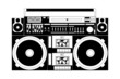 old school boombox