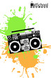 old school boombox