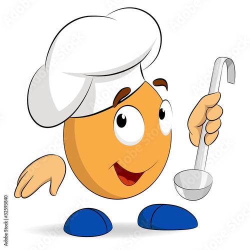 Vector: Cartoon abstract cute character cook chef Cartoon abstract cute character cook chef