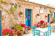 Traditional sicilian village alley
