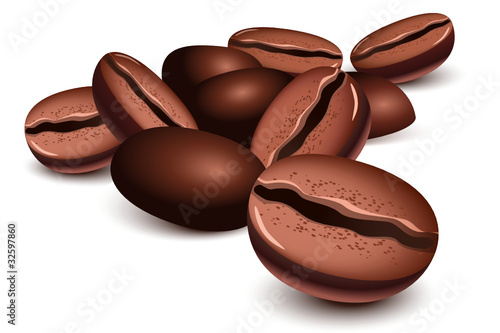 Vector: Coffee beans Coffee beans