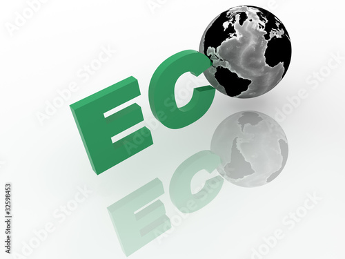 Illustration: Global Network with World Globe Global Network with World Globe
