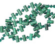 green crystal beads