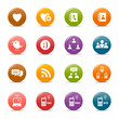 Colored dots - Social media icons