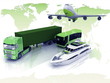 types of transport on a background map of the world types of transport on a background map of the world