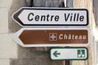panneau centre ville chateau