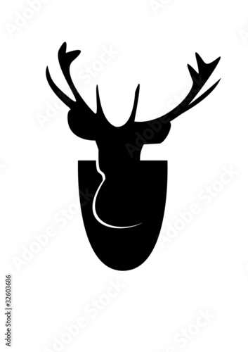 Vektor: Hirsch Kopf Hirsch Kopf