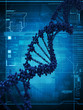 Digital illustration of a dna