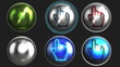 Stylish hand pointer buttons loop + alpha