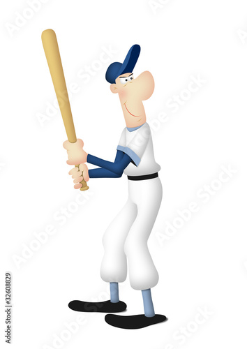 Illustration: Baseball Batter Baseball Batter