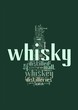 Whisky word collage isolated