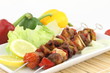Grilled meat and vegetable skewer Grilled meat and vegetable skewer