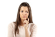 Young woman pensive
