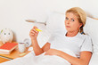 Wife is sick in bed