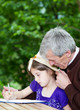����: Grandfather spending time with little girl outside � Smailhodzic #32617891