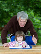����: Grandfather spending time with little girl outside � Smailhodzic #32618828