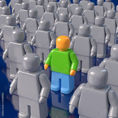 Illustration: Individuum und Gesellschaft Individuum und Gesellschaft