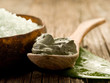 bath minerals and mud wellness concept