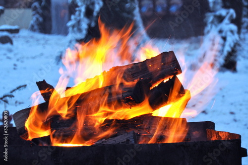 Photo: Winterfeuer Winterfeuer