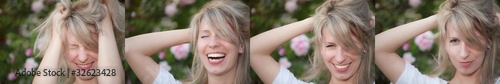 Foto: Junge Frau rauft sich die Haare Junge Frau rauft sich die Haare