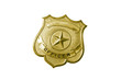 police golden badge