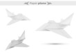 Paper plane. Vector illustration