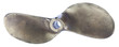 two-blade boat propeller, made of brass