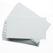 Stack of blank white business cards Stack of blank white business cards