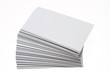 Stack of blank white business cards Stack of blank white business cards