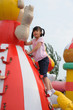 Asian kid climbing Asian kid climbing